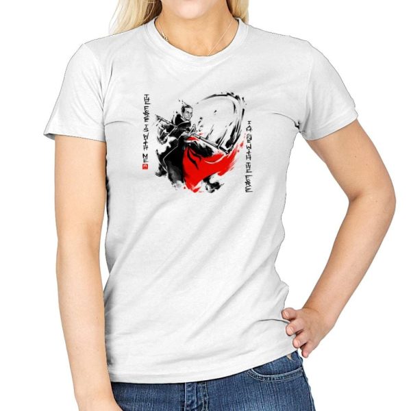 A Brush with the Force Exclusive - Womens T-Shirts RIPT Apparel Small / White