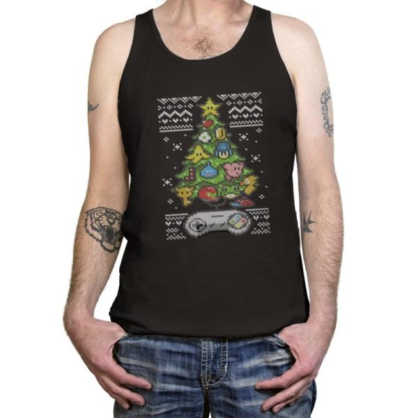 A Classic Gamers Christmas - Ugly Holiday - Tanktop Tanktop RIPT Apparel
