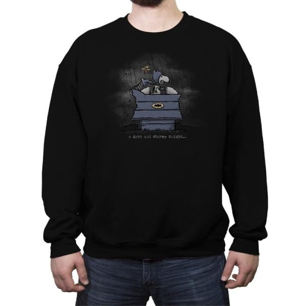 A Dark and Stormy Knight - Crew Neck Sweatshirt Crew Neck Sweatshirt RIPT Apparel Small / Black