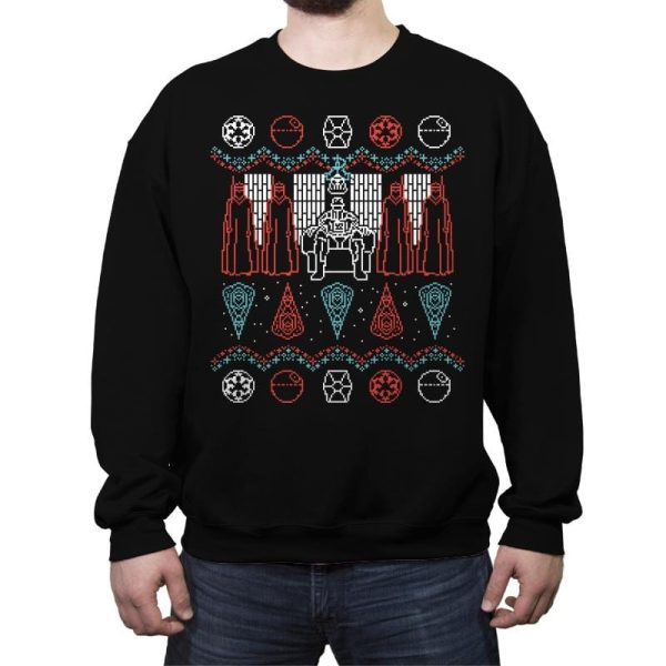 A Dark Mind - Ugly Holiday - Crew Neck Sweatshirt Crew Neck Sweatshirt RIPT Apparel