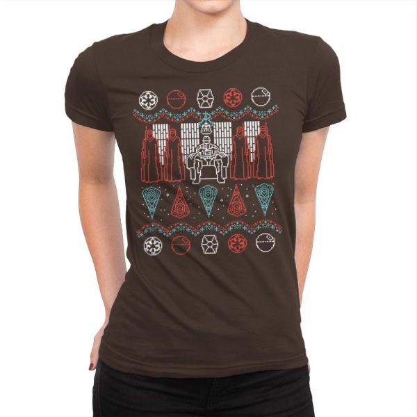 A Dark Mind - Ugly Holiday - Womens Premium T-Shirts RIPT Apparel Small / Dark Chocolate