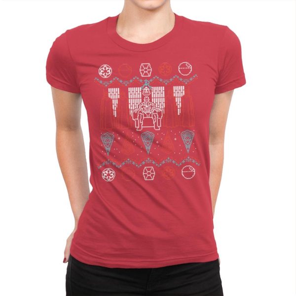 A Dark Mind - Ugly Holiday - Womens Premium T-Shirts RIPT Apparel Small / Red