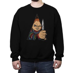 A Doll Work Orange - Crew Neck Sweatshirt Crew Neck Sweatshirt RIPT Apparel