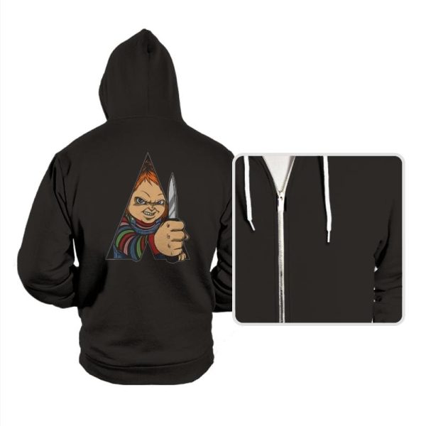 A Doll Work Orange - Hoodies Hoodies RIPT Apparel Small / Black