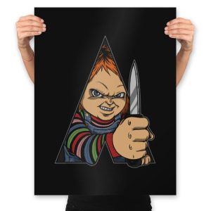 A Doll Work Orange - Prints Posters RIPT Apparel 18x24 / Black