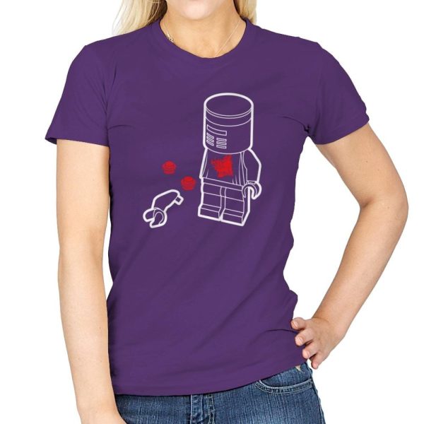 A Flesh Wound - Brick Tees - Womens T-Shirts RIPT Apparel Small / Purple