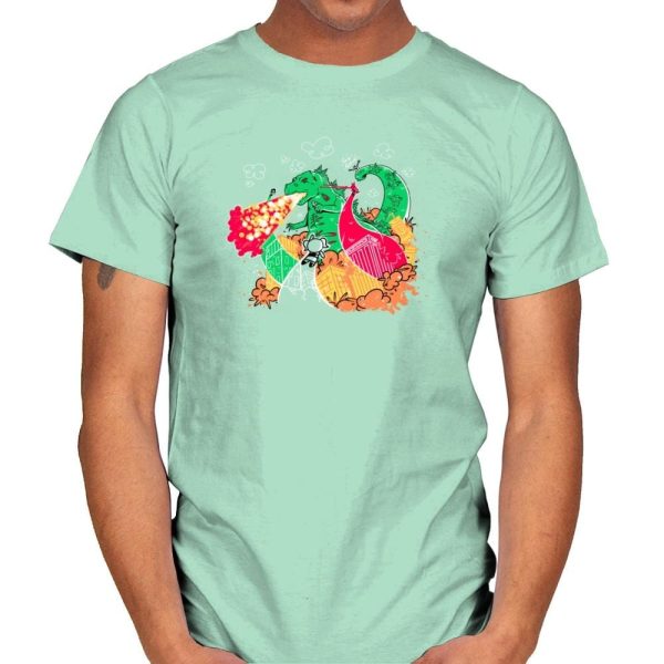 A Kaiju In Townsville Exclusive - Mens T-Shirts RIPT Apparel Small / Mint Green