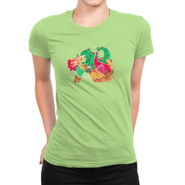 A Kaiju In Townsville Exclusive - Womens Premium T-Shirts RIPT Apparel Small / Mint