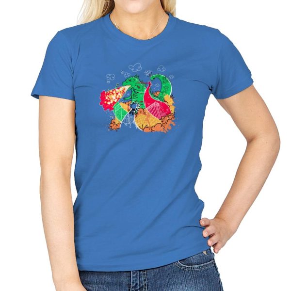 A Kaiju In Townsville Exclusive - Womens T-Shirts RIPT Apparel 3x-large / Iris