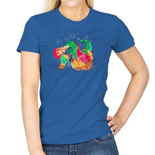 A Kaiju In Townsville Exclusive - Womens T-Shirts RIPT Apparel Small / Royal