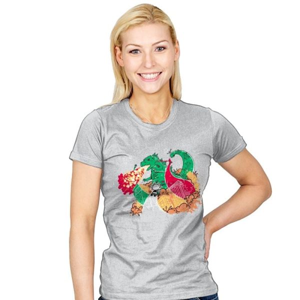A Kaiju In Townsville Exclusive - Womens T-Shirts RIPT Apparel Small / Silver