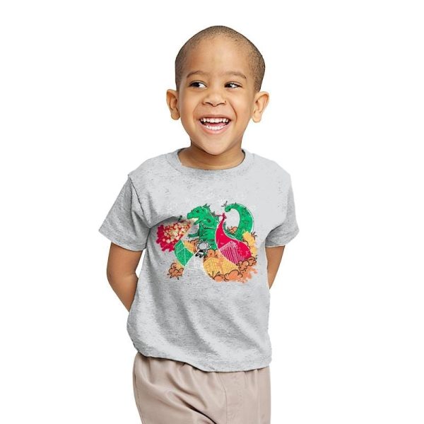 A Kaiju In Townsville Exclusive - Youth T-Shirts RIPT Apparel X-small / Sport grey