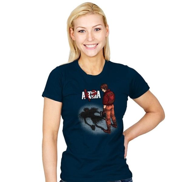 A-KIRA - Pop Impressionism - Womens T-Shirts RIPT Apparel Small / Navy