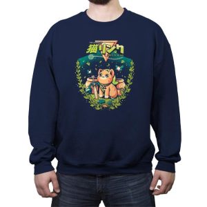 A Kitty to the Past - Crew Neck Sweatshirt Crew Neck Sweatshirt RIPT Apparel