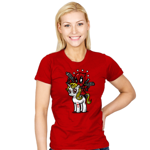 A Merc, 2 Guns, & A Unicorn - Womens T-Shirts RIPT Apparel