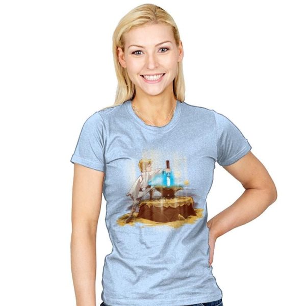 A New King - Art Attack - Womens T-Shirts RIPT Apparel Small / Baby Blue