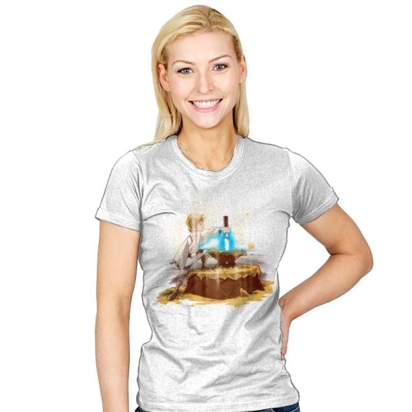A New King - Art Attack - Womens T-Shirts RIPT Apparel Small / White