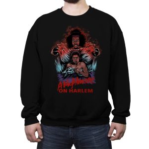 A Nightmare on Harlem - Crew Neck Sweatshirt Crew Neck Sweatshirt RIPT Apparel Small / Black