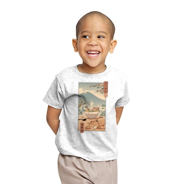 A Perfect Ramen Weather - Youth T-Shirts RIPT Apparel X-small / White