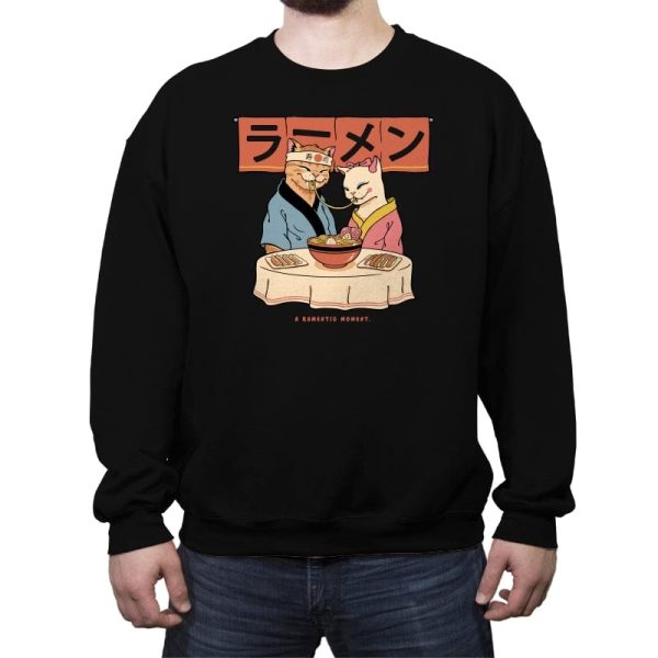 A Ramentic Moment - Crew Neck Sweatshirt Crew Neck Sweatshirt RIPT Apparel Small / Black