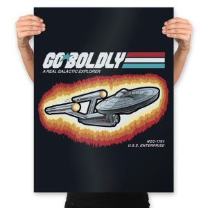 A Real Galactic Explorer - Prints Posters RIPT Apparel 18x24 / Black
