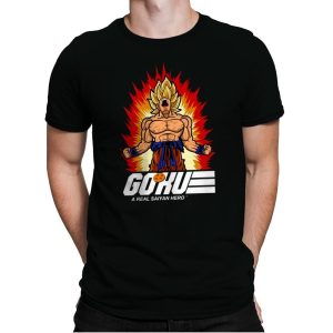 A Real Saiyan Hero - Mens Premium T-Shirts RIPT Apparel Small / Black