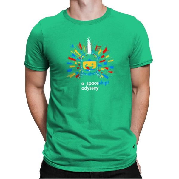 A Spaceship Odyssey Exclusive - Mens Premium T-Shirts RIPT Apparel Small / Kelly Green