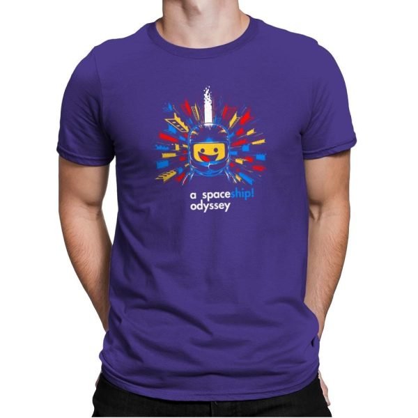 A Spaceship Odyssey Exclusive - Mens Premium T-Shirts RIPT Apparel Small / Purple Rush