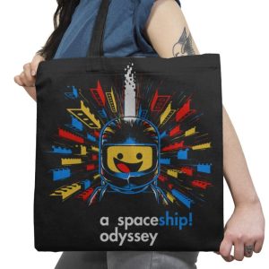 A Spaceship Odyssey Exclusive - Tote Bag Tote Bag RIPT Apparel 18x18 / Black