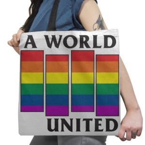 A World United Exclusive - Pride - Tote Bag Tote Bag Gooten 18x18 / White
