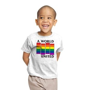 A World United Exclusive - Pride - Youth T-Shirts RIPT Apparel