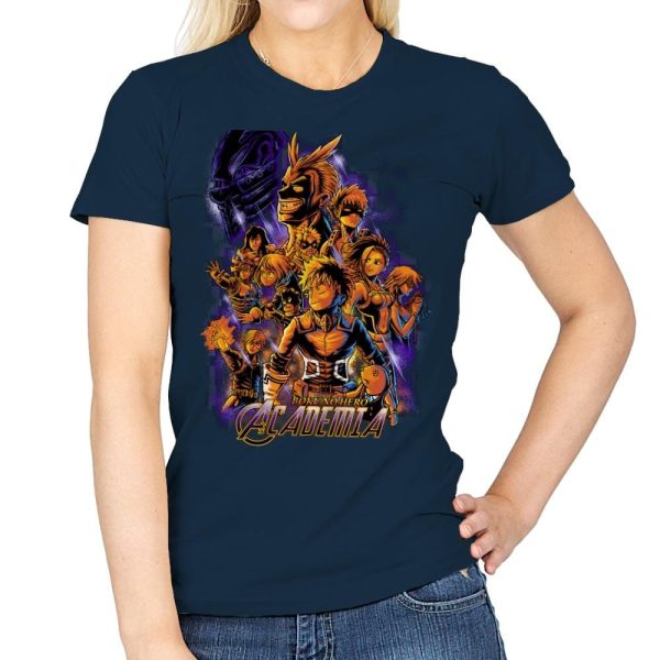 Academia - Anytime - Womens T-Shirts RIPT Apparel Small / Navy