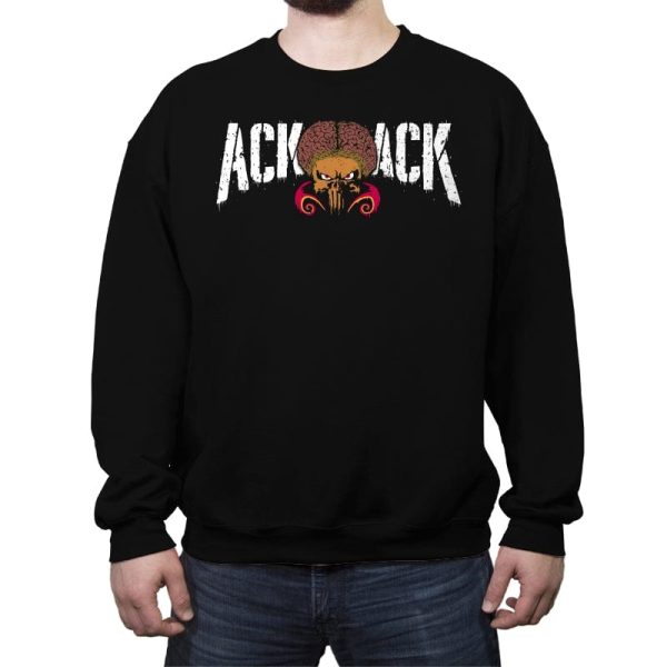 Ack Ack! - Crew Neck Sweatshirt Crew Neck Sweatshirt RIPT Apparel Small / Black