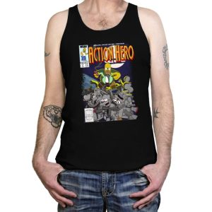 Action Hero - Tanktop Tanktop RIPT Apparel X-Small / Black
