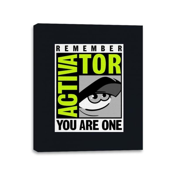 Activator-Con - Canvas Wraps Canvas Wraps RIPT Apparel 11x14 / Black