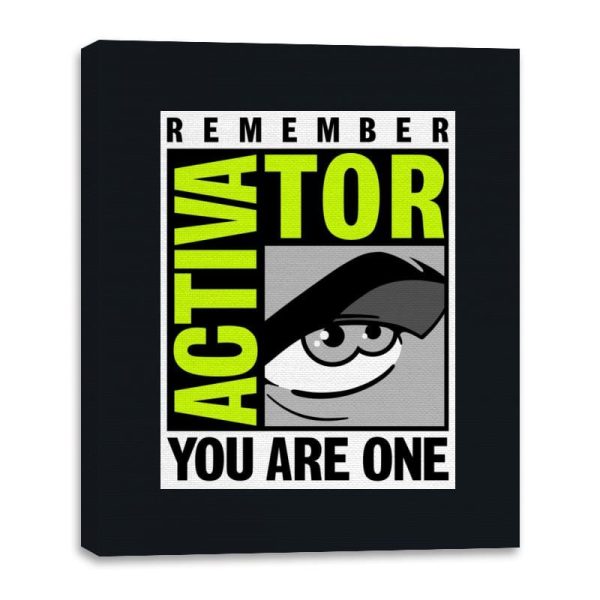 Activator-Con - Canvas Wraps Canvas Wraps RIPT Apparel 16x20 / Black