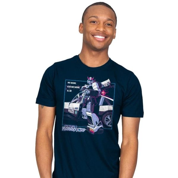 (Actual) Robo(t)Cop Exclusive - Mens T-Shirts RIPT Apparel Small / Navy
