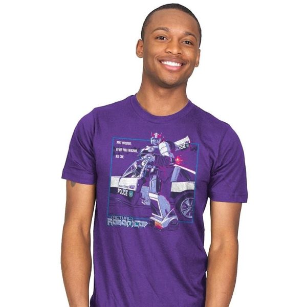 (Actual) Robo(t)Cop Exclusive - Mens T-Shirts RIPT Apparel Small / Purple