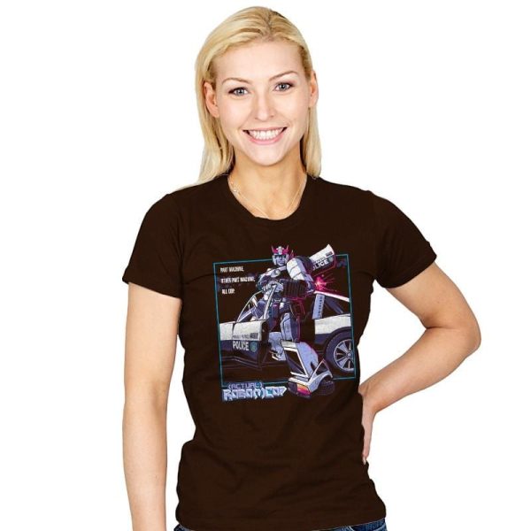 (Actual) Robo(t)Cop Exclusive - Womens T-Shirts RIPT Apparel Small / Brown