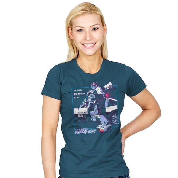 (Actual) Robo(t)Cop Exclusive - Womens T-Shirts RIPT Apparel Small / Indigo