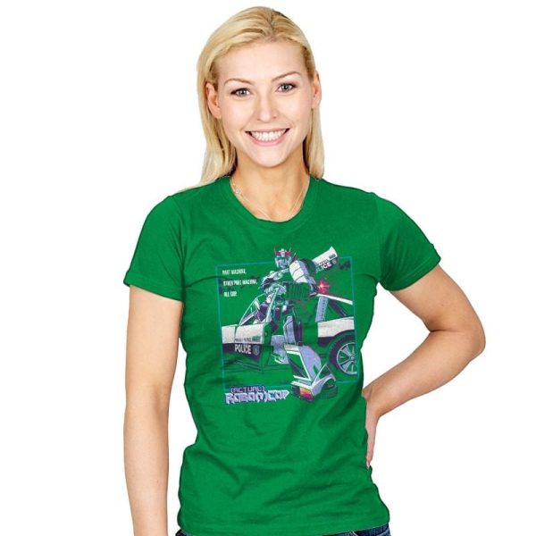 (Actual) Robo(t)Cop Exclusive - Womens T-Shirts RIPT Apparel Small / Kelly