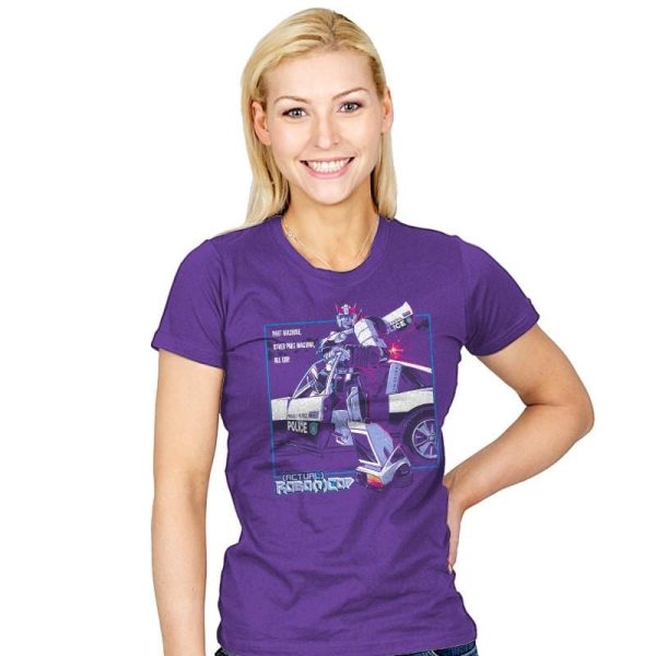 (Actual) Robo(t)Cop Exclusive - Womens T-Shirts RIPT Apparel Small / Purple