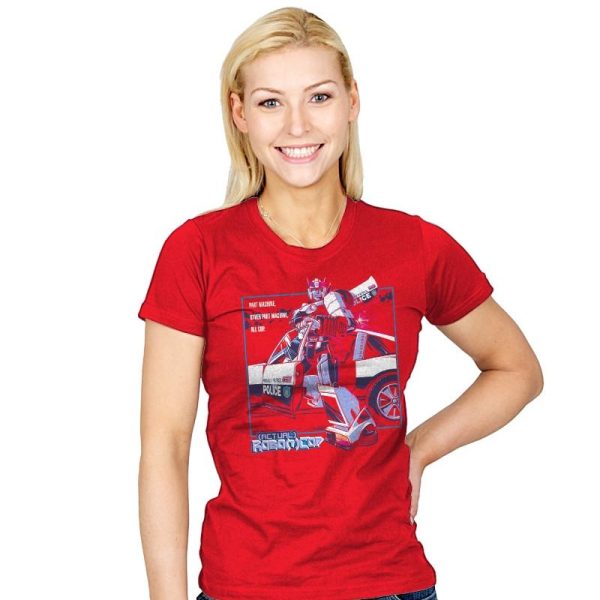 (Actual) Robo(t)Cop Exclusive - Womens T-Shirts RIPT Apparel Small / Red