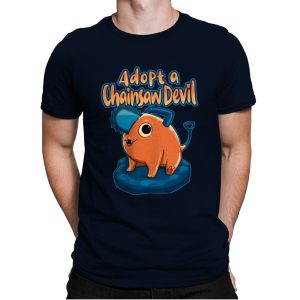 Adopt a Chainsaw Devil  - Mens Premium T-Shirts RIPT Apparel Small / Midnight Navy