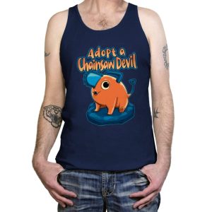 Adopt a Chainsaw Devil  - Tanktop Tanktop RIPT Apparel X-Small / Navy