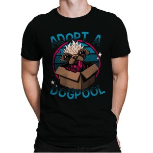 Adopt a Dogpool - Mens Premium T-Shirts RIPT Apparel Small / Black