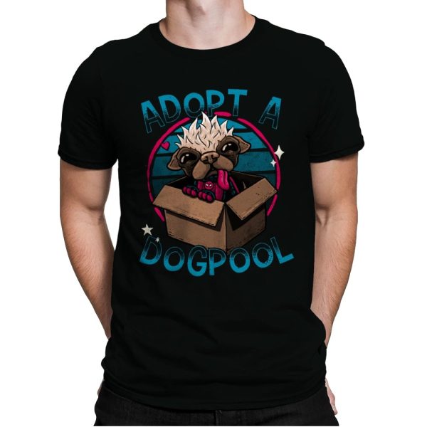 Adopt a Dogpool - Mens Premium T-Shirts RIPT Apparel Small / Black