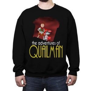 Adventures of Quailman - Crew Neck Sweatshirt Crew Neck Sweatshirt RIPT Apparel