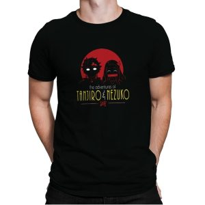 Adventures of Tanjiro & Nezuko - Mens Premium T-Shirts RIPT Apparel Small / Black