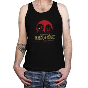Adventures of Tanjiro & Nezuko - Tanktop Tanktop RIPT Apparel X-Small / Black